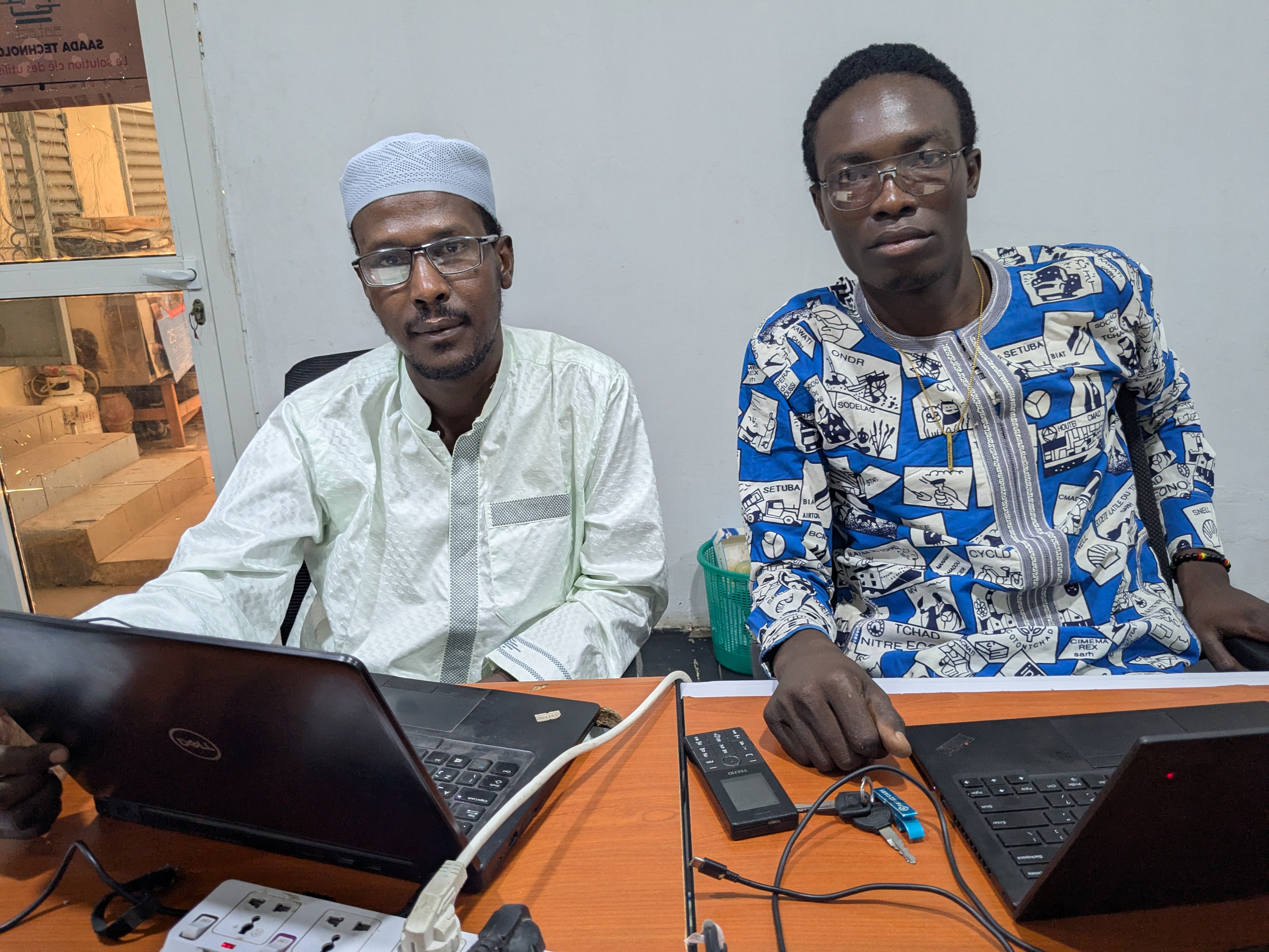 Atelier de formation avec le chef de service NTIC  pour la prise en main du site officiel de l’ENSA à N'Djamena